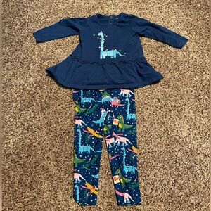 Christmas dinosaur 2 piece set
